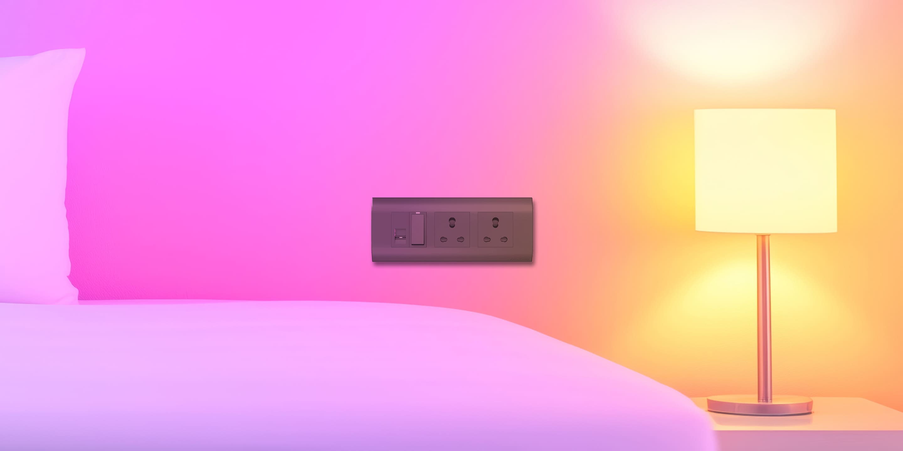 Bedroom with Convex switches