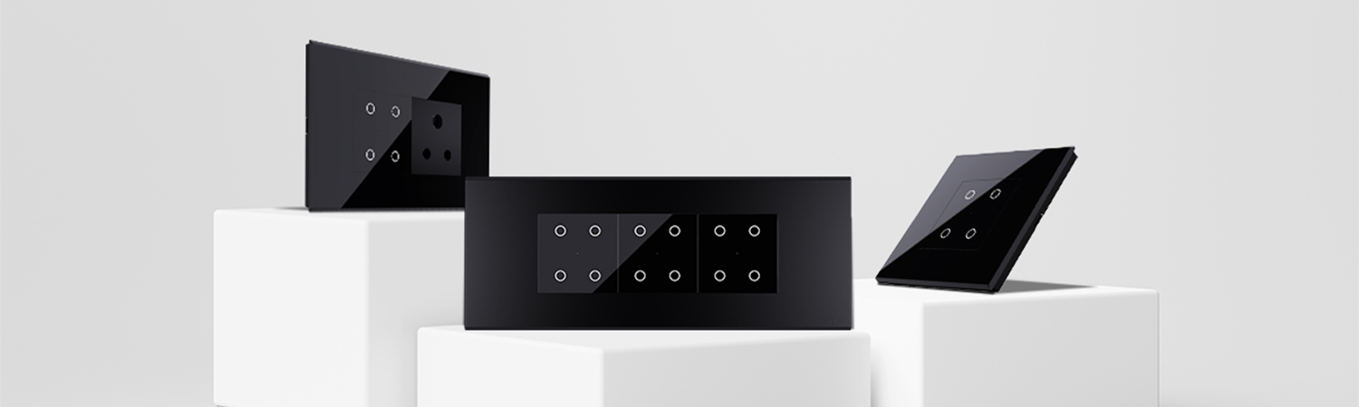 A sleek and modern smart electrical switch